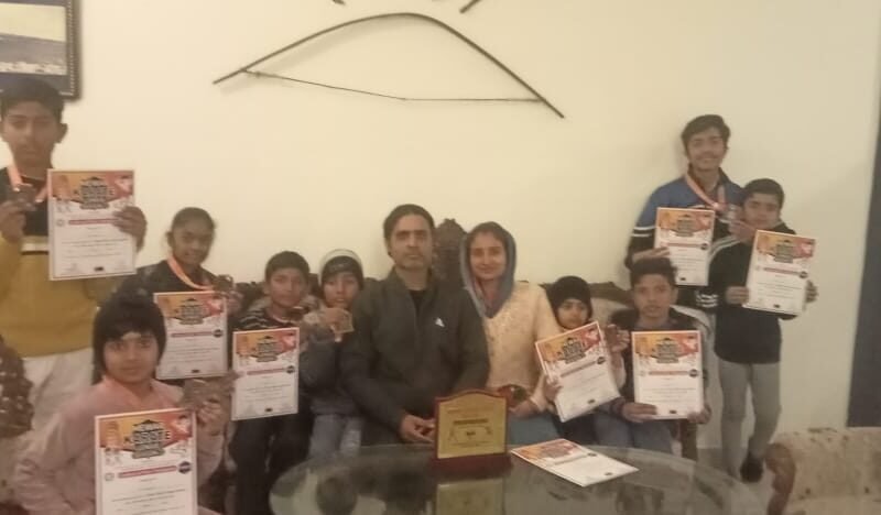 मेवाड़ कराटे लीग में छाये शहर के खिलाडी