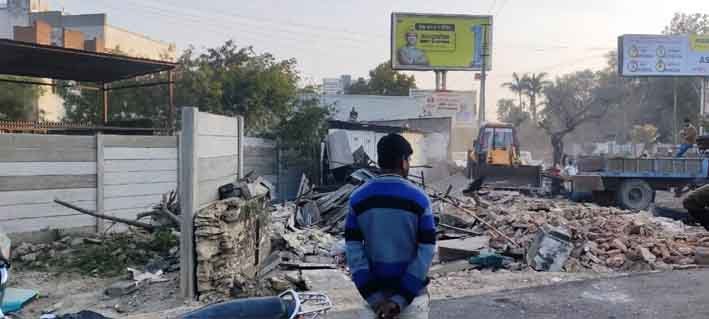 यूडीए की अतिक्रमण निस्तारण की कार्यवाही जारी