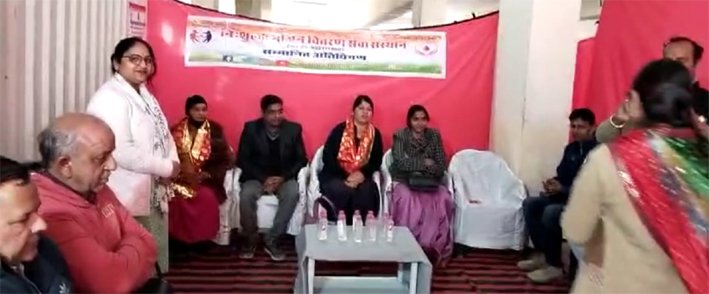 निःशुल्क भोजन सेवा समिति ने एम.बी.चिकित्सालय में लगायी लोई बनानें की मशीन