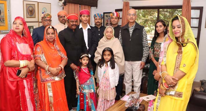 राष्ट्रीय राजपूताना संघ द्वारा पूर्व राज परिवार का स्वागत, अभिनंदन