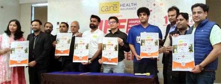 राज्य का तीसरा और शहर का पहला निःशुल्क उदयपुर हेल्थ फेस्टिवल 9  मार्च से