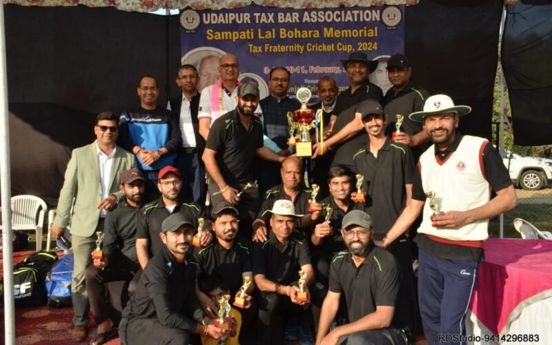 उदयपुर टेक्स बार ने जीती संपति लाल बोहरा स्मृति क्रिकेट प्रतियोगिता