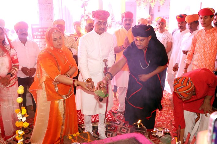 आरपी सिंह बने बलीचा धाम गादीपति