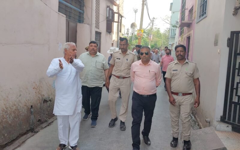 शक्तिनगर बोटलनेक खोलने के लिए चिन्हीकरण