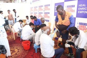 नारायण सेवा संस्थान के कोयंबटूर शिविर में 1 हजार से ज्यादा दिव्यांग आए 600 का लिया मेजरमेंट
