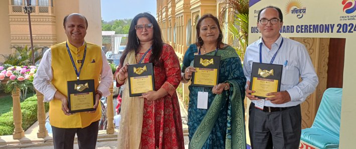 रोटरी प्रान्तपाल डॉ. कुणावत ने सेवा सारथियों को किया सम्म्मानित