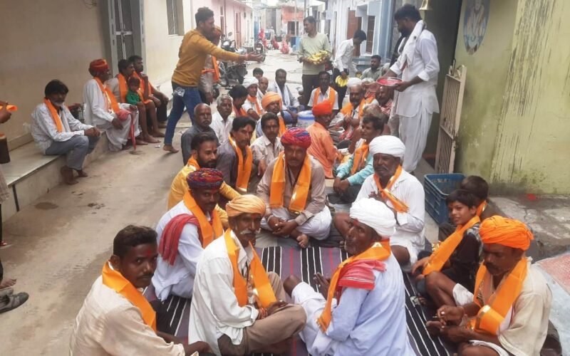 खेड़ा देव पूजन कर चूरमे का लगाया भोग,अच्छी बारिश के लिए कामना की