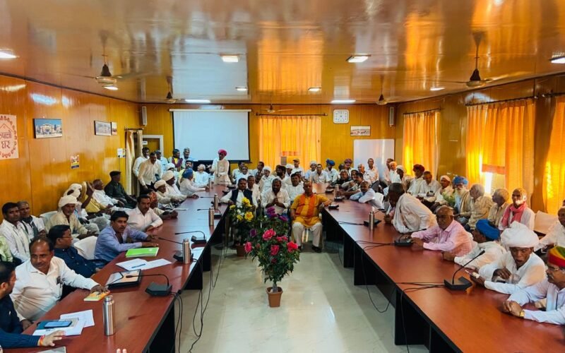 राजसमंद वृहद सिंचाई परियोजना की जल वितरण समिति की बैठक आयोजित