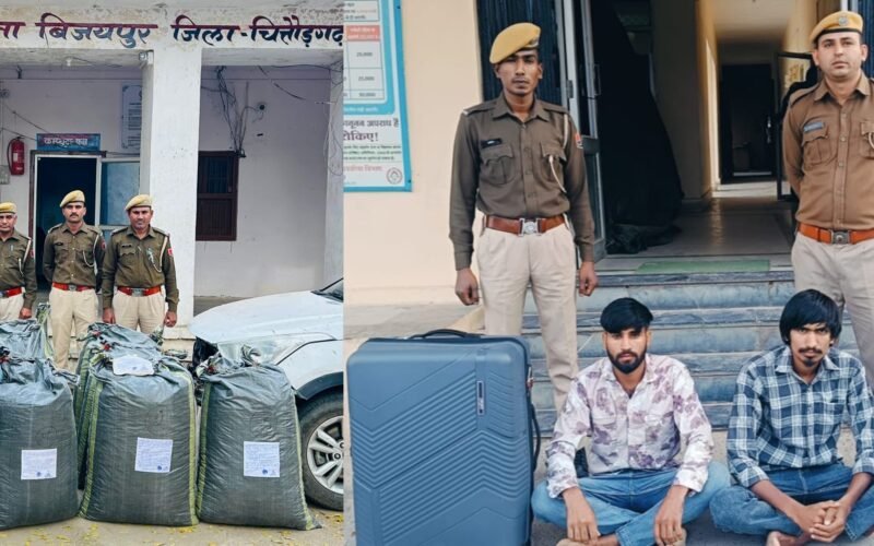 चित्तौड़गढ़ जिले में थाना बिजयपुर एवं पारसोली पुलिस की कार्रवाई