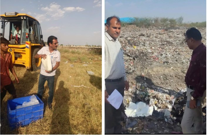 नकली पनीर और मावा किया जब्त