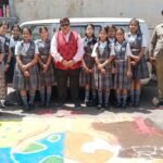 आलोक संस्थान एवं आलोक इंटरेक्ट क्लब द्वारा विश्व पृथ्वी दिवस पर नगर के छह प्रमुख चौराहों पर रंगोली सजाकर दिया गया पर्यावरण संरक्षण का संदेश