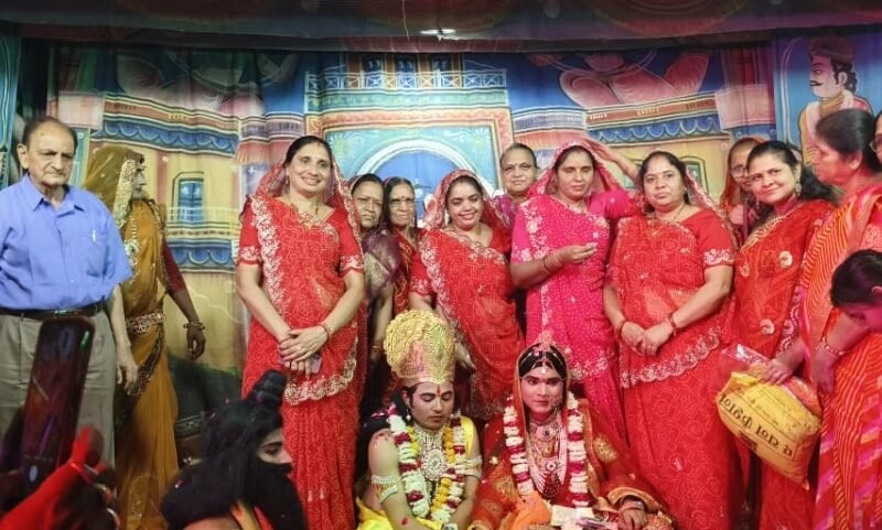 रामलीला महोत्सव के चौथे दिन परशुराम लक्ष्मण संवाद एवं श्री राम सीता विवाह का मंचन