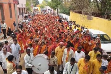डूंगरपुर में भगवान परशुरामजी के पहले मंदिर में मूर्ति प्रतिष्ठा सम्पन्न, 1600 कलशों के साथ निकली भव्य मंगल यात्रा
