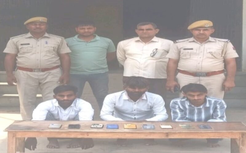 अलवर में लक्ष्मणगढ़ थाना पुलिस ने पकड़े पांच साइबर ठग, इनमें दो बाल अपचारी