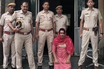 10 लाख की रंगदारी और स्कॉर्पियो लूट का इनामी बदमाश महिला के वेश में पकड़ा गया