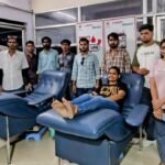 ब्लड डोनर दिवस पर ऐश्वर्या कॉलेज के विद्यार्थियों ने किया लोकमित्र ब्लड बैंक का भ्रमण