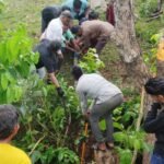 दस फिट लम्बे अजगर को ग्रामीणों ने किया रेस्क्यू
