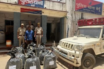 पिकअप से 202 किलोग्राम अवैध डोडा चूरा जब्त, एक आरोपी गिरफ्तार