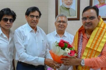 लघु उद्योग भारती चित्तौड़ प्रांत के जाजू व उद्यमी संघवी ने मुख्यमंत्री से की भेंट