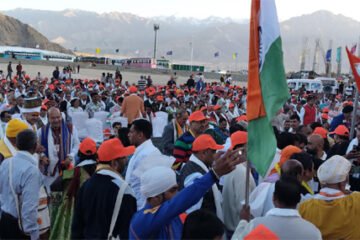 हिमालय की वादियों लेह में गूंजा मेवाड़ और जय महाराणा प्रताप