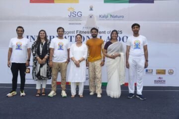 योग एवं फिटनेस के साथ जुंबा व सत्संग कार्यक्रम आयोजित