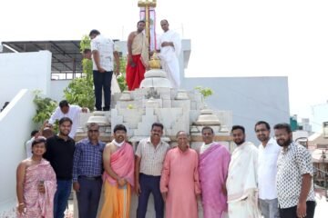 शान्तिनाथ जिनालय में 26 वां ध्वजारोहण कार्यक्रम सम्पन्न