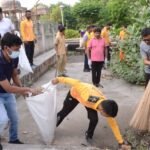 जिला कलक्टर के नेतृत्व में जिला प्रशासन की ओर से गंगू कुंड पर श्रमदान
