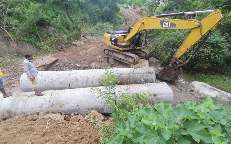रावलिया कलां-बरवाड़ा मार्ग पर 24 घंटे में हुआ सड़क सम्पर्क बहाल