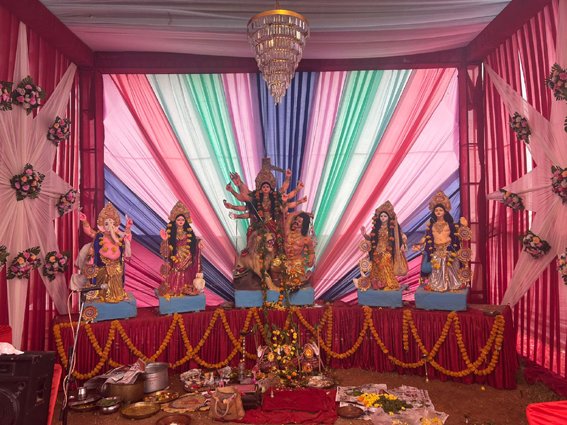6 दिवसीय दुर्गा पूजा अनुष्ठान के तहत विविधि आयोजन सम्पन्न