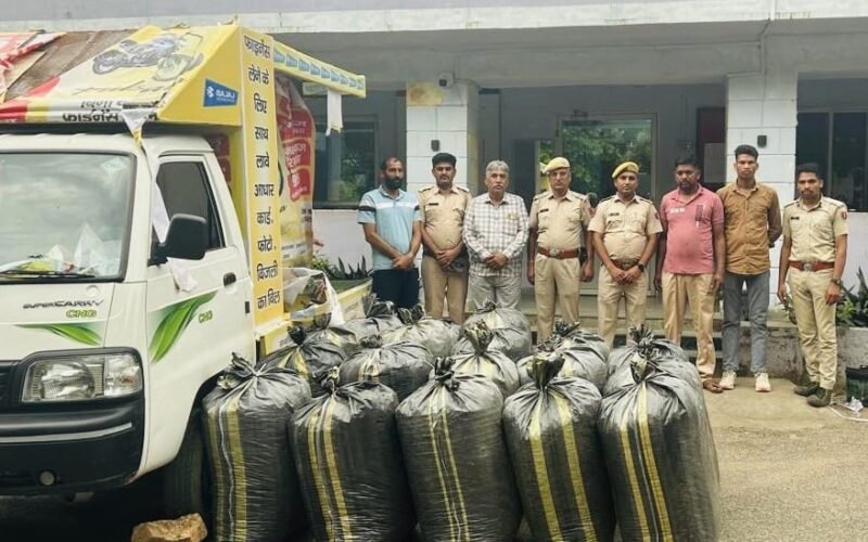 धरियावद पुलिस की बड़ी कामयाबी: ऑपरेशन चक्रव्यूह के तहत 54 लाख रुपये का डोडाचुरा जब्त