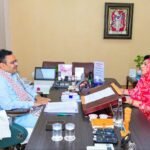 मुख्यमंत्री भजनलाल शर्मा से सांसद श्रीमती महिमा कुमारी मेवाड़ ने की भेंट