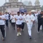 डीजीपी राजीव शर्मा खुद दौड़े पुलिसकर्मियों के साथ — जयपुर में गूंजा एकता का संदेश