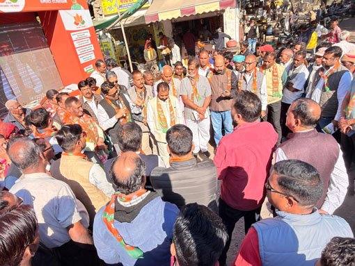 अम्बेडकर मण्डल में विकास रथ यात्रा का भव्य समापन जनसभा में अपार जनसमूह