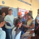 सक्सेना कायस्थ मतिमान सभा समिति द्वारा राजकीय विद्यालय में 135 स्वेटरों का वितरण