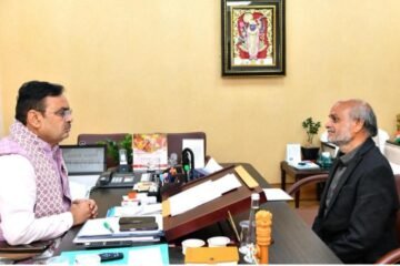भीलवाड़ा विधायक अशोक कोठारी ने मुख्यमंत्री शर्मा से की मुलाकात