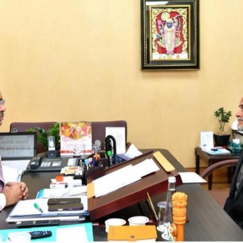 भीलवाड़ा विधायक अशोक कोठारी ने मुख्यमंत्री शर्मा से की मुलाकात