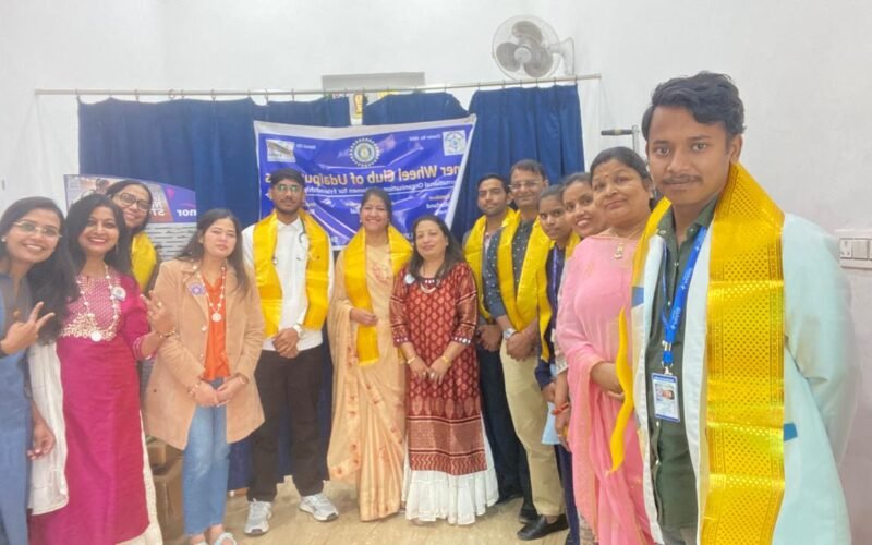 इनर व्हील क्लब ऑफ़ उदयपुर दीवास द्वारा निःशुल्क स्वास्थ्य शिविर का आयोजन