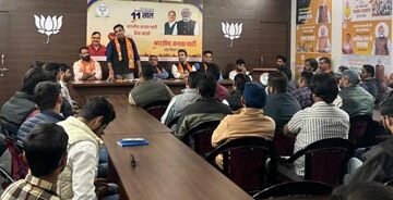 युवा मोर्चा प्रदेश अध्यक्ष शंकर गोरा का पहली बार उदयपुर आगमन 