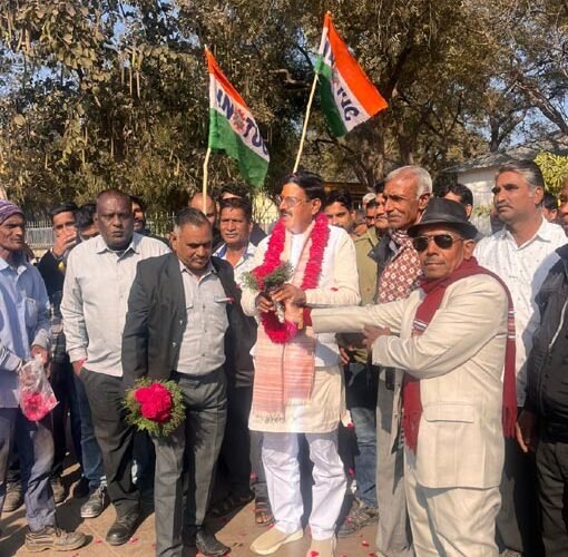 चौथी बार निर्विरोध इंटक प्रदेशाध्यक्ष बनने पर श्रीमाली का मजदूर संघ ने किया जोरदार स्वागत