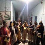 गणेशनगर में विराट हिंदू सम्मेलन को लेकर महिलाएं घर-घर दे रही पीले चावल, आज वाहन रैली