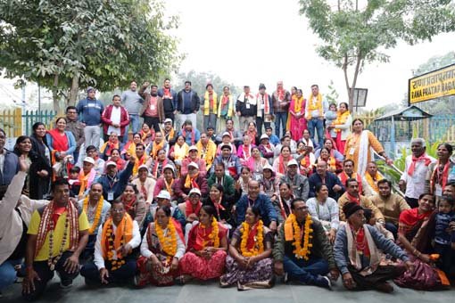 श्री सम्मेद शिखर पंच तीर्थ यात्रा सकुशल संपन्न, अयोध्या होते हुए उदयपुर वापसी