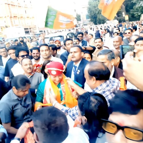 दिल्ली की मुख्यमंत्री रेखा गुप्ता का उदयपुर में भव्य स्वागत, कार्यकर्ताओं में उत्साह