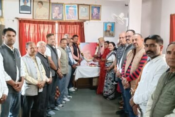 पूर्व केंद्रीय मंत्री एवं किसान नेता स्व. राजेश पायलट की जयंती मनाई।