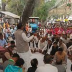 राजस्थान की पर्ची सरकार की कुनीतियों से संभाग में ठप्प पड़े विकास कार्यों को लेकर उदयपुर देहात जिला कांग्रेस का धरना प्रदर्शन।