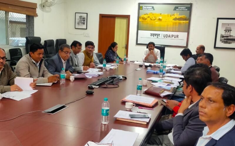 जिला कलक्टर ने वीसी के माध्यम से ली समीक्षा बैठक