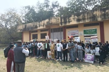 मूकबधिर एवं दिव्यांग बच्चों ने दिया नशा नहीं करने का संदेश