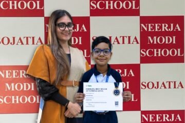 सोजतिया द्वारा संचालित नीरजा मोदी स्कूल के बाल लेखक रुद्रांश मोदी की कृति द विंटर ट्रिप राष्ट्रीय स्तर पर बेस्ट सेलर’