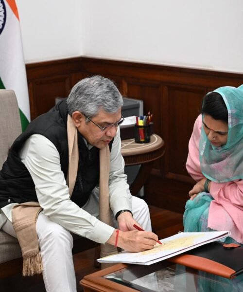 इंट्रा स्टेट रेलवे कनेक्टिविटी को सशक्त बनाने पर राजसमंद सांसद महिमा कुमारी मेवाड़ की रेल मंत्री से चर्चा