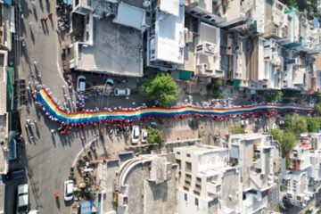 महावीर नवयुवक मंडल, सेक्टर 3 द्वारा महावीर जयंती पर 511 फीट ऐतिहासिक जैन ध्वज यात्रा निकाली