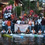 पिछोला के तट पर भव्य आरती और कयाकिंग का अद्भुत शौर्य प्रदर्शन, हजारों दर्शक हुए अभिभूत